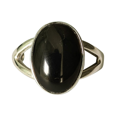 Mavros Black Onyx Silver Ring