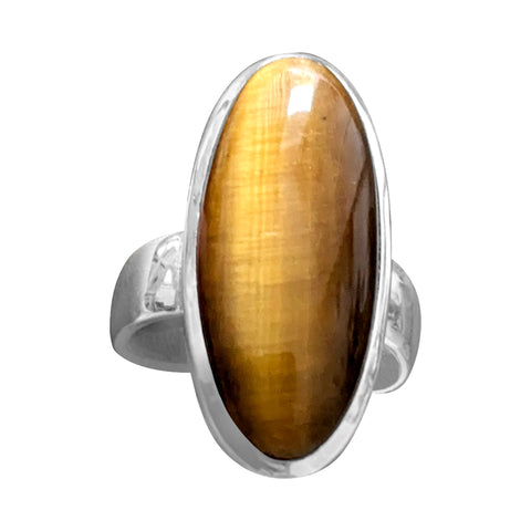 Sera Tiger`s Eye Silver Ring