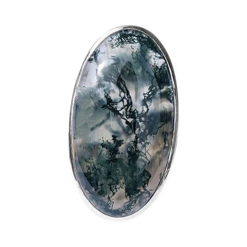 Sammalta Moss Agate Silver Ring