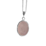 Eos Rose Quartz Pendant and Chain