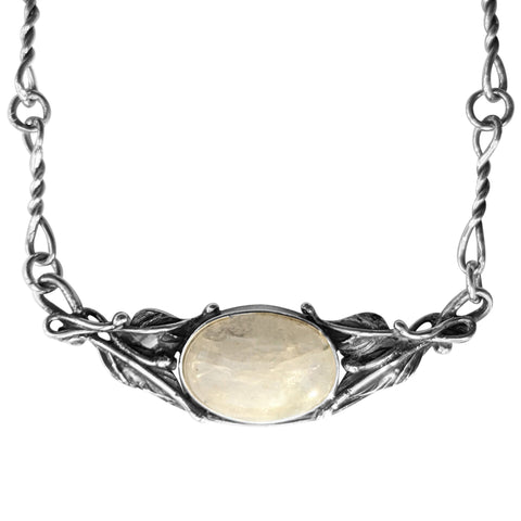 Moonstone Harvest Silver Necklace