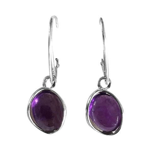 Fiolet Amethyst Silver Earrings