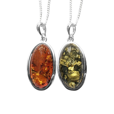 Asali Amber Pendant and Chain