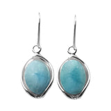 Taimat  Larimar Silver Earrings