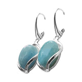 Taimat  Larimar Silver Earrings