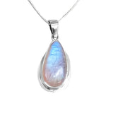 Marama Moonstone Silver Pendant and Chain
