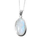 Kahua Moonstone Silver Pendant and Chain