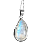 Marama Moonstone Silver Pendant and Chain