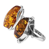 Candentis Amber Silver Ring