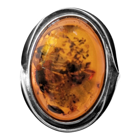 Alohilo Amber Silver Ring