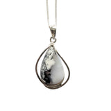 Pelleas Merlinite Silver Pendant and Chain