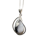 Pelleas Merlinite Silver Pendant and Chain