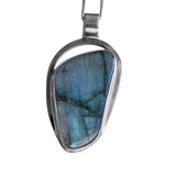 Mionetti Labradorite Silver Pendant and Chain