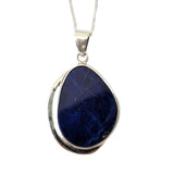 Zori Lapis Lazuli Silver Pendant and Chain