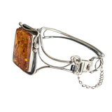 Kumetameta Amber Silver Bangle