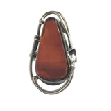 Cognac Amber Silver Ring