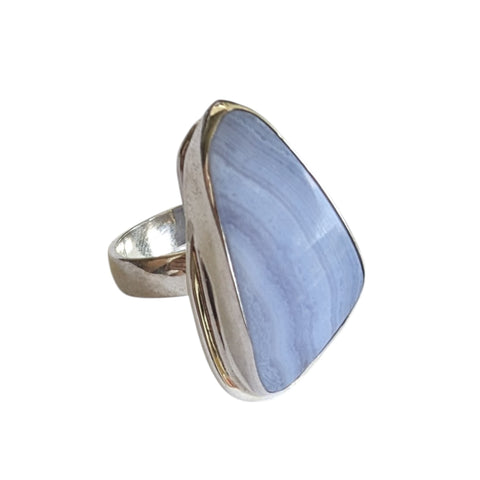 Vitta Blue Lace Agate Silver Ring