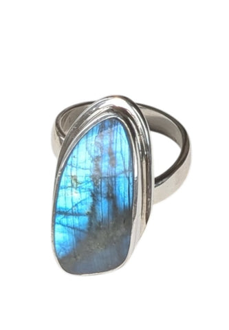 Nazomeita labradorite Silver Ring