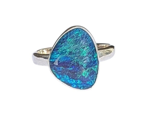 Kalang Opal Silver Ring