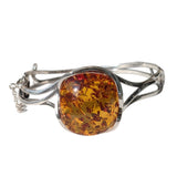 Calvados Amber Silver Bangle