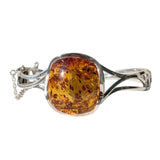 Calvados Amber Silver Bangle