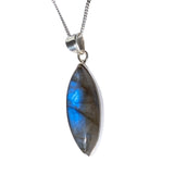 Alfajiri Labradorite Silver Pendant and Chain