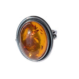 Taiyo Amber Silver Ring