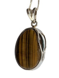 Overlaid Tiger's Eye Pendant and Chain
