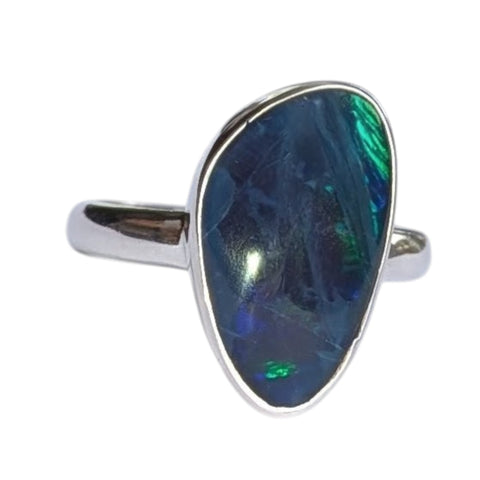 Koori Opal Silver Ring
