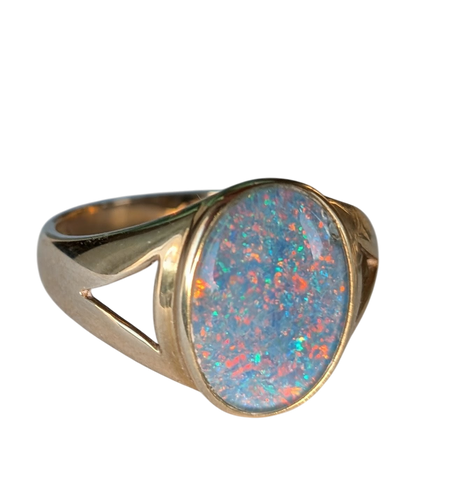 9ct Yellow Gold Opal Ring