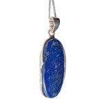 Mezanotte Lapis Lazuli Silver Pendant and Chain