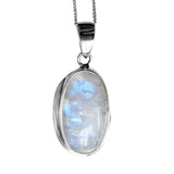 Kahua Moonstone Silver Pendant and Chain