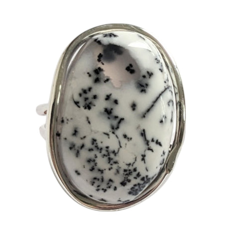 Gaius Merlinite Silver Ring