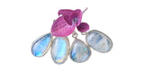 Juno Blue Moonstone Silver Pendant with Chain