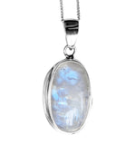Kahua Moonstone Silver Pendant and Chain