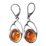 Kesha Amber Silver Earrings