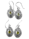 Pacific Peridot  Silver Earrings