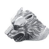Wolf with Attitude  Silver Ring