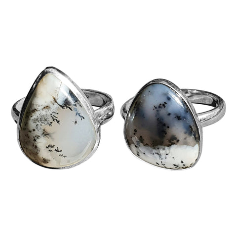 Broad Merlinite Teardrop Ring