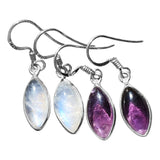 Marquise Gemstone Drop Earrings