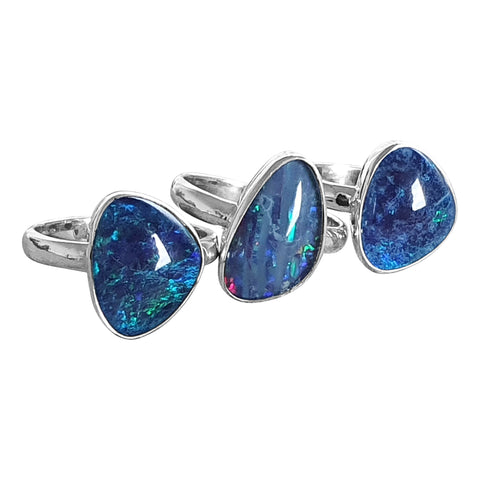 Ovoid Opal Rings