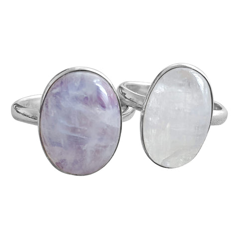 Oval Moonstone Rings