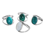 Broad Silver Eye Ring