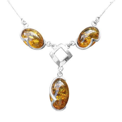 Amber Art Deco Necklace