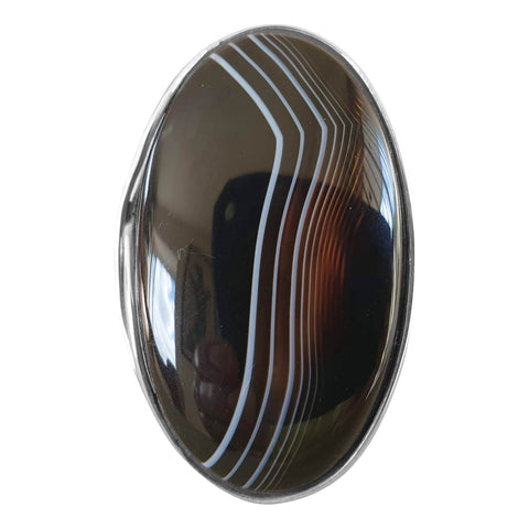 Cosmos Black Onyx Silver Ring