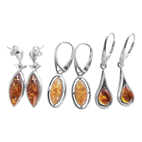 Elegant Amber Earrings