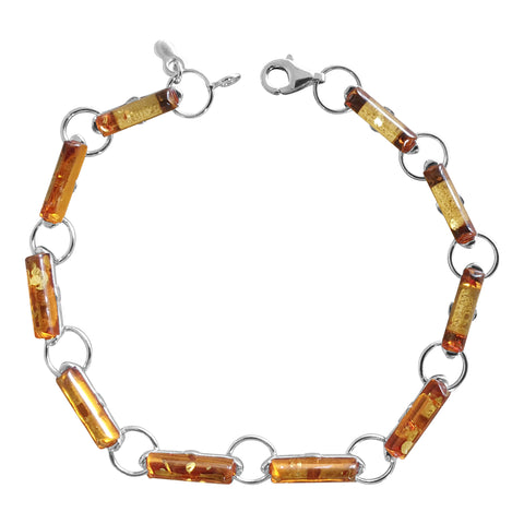 Tubular Amber Bracelet