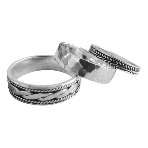 Silver Stacking Rings