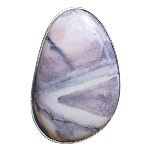 Assymetrical Porcelain Jasper Ring