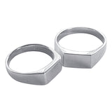 Rectangular Silver Signet Ring